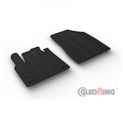 Juego de alfombrillas de goma para Renault Kangoo Cargo 2021- (perfil T 2 piezas) FOLIATEC