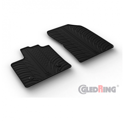 Juego De Alfombrillas Goma Valido Para Renault Express Cargo 2021- (Perfil T 2 Piezas)