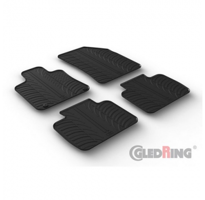 Alfombrillas De Goma  Peugeot 508 Ii 2019- (Perfil En T 4 Piezas + Clips De Montaje)