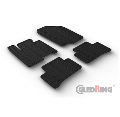 Juego De Alfombrillas Goma Valido Para Hyundai Tucson (Nx4e) 48v Mild Hybrid 2020- Excl. Híbrido Completo (Perfil En T De 4 Piez