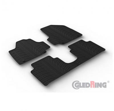 Juego De Alfombrillas De Goma Para Hyundai Ioniq 5 (Ne) 2020- (Perfil T 4 Piezas + Clips De Montaje)