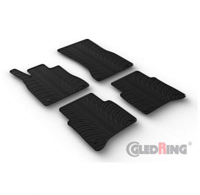 Juego De Alfombrillas Goma Valido Para Mercedes Clase S V223 Lwb 9/2020- (Perfil T 4 Piezas + Clips De Montaje)