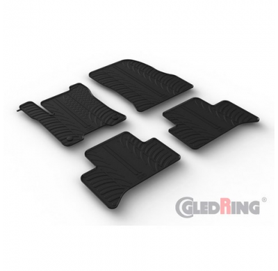 Juego De Alfombrillas De Goma Para Mercedes Eqa (H243) 2021- (Perfil T 4 Piezas + Clips De Montaje)