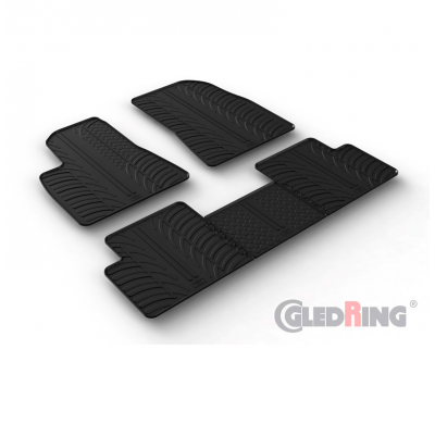 Juego De Alfombrillas De Goma  Tesla Modelo 3 2017- (Perfil T 5-Piezas)