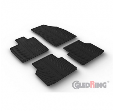 Juego De Alfombrillas De Goma Para Coche Apto Para Audi Q4 E-Tron (F4b) Y Sportback (F4n) 2021- (Perfil T 4 Piezas + Clips De Mo