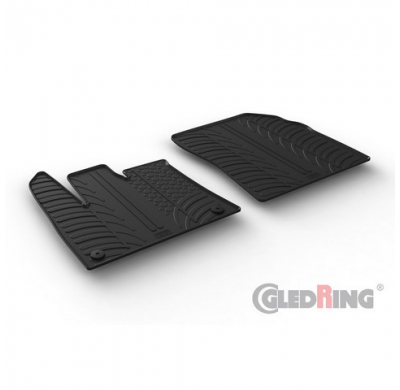 Alfombrillas De Goma  Citroën Berlingo / Opel Combo E / Peugeot Partner Cargo 12/2018- (Perfil T 2 Piezas + Clips De Montaje)