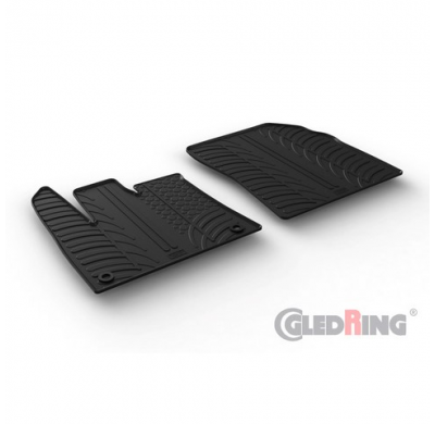 Juego De Alfombrillas De Goma Citroën Berlingo / Opel Combo E / Peugeot Partner Cargo 9/2019- (T Profile 2-Pieces + Oval Mountin