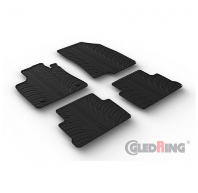 Juego De Alfombrillas De Goma Para Dacia Jogger 2022- (Perfil En T 4 Piezas + Clips De Fijación)