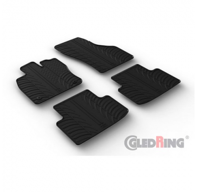 Juego De Alfombrillas Goma Valido Para Cupra Formentor 2020- (Perfil En T 4 Piezas + Clips De Montaje)