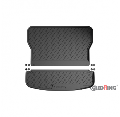 Alfombrilla de maletero Rubbasol (goma) para Forthing U-Tour 2023 (7 personas), excepto híbrido.