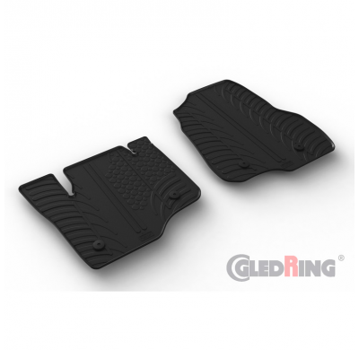 Juego De Alfombrillas De Goma Para Coche Apto Para Ford F-250 Super Duty Super Crew (13 Y 14 Generación) 2017-2021 Y 2021- (Perf