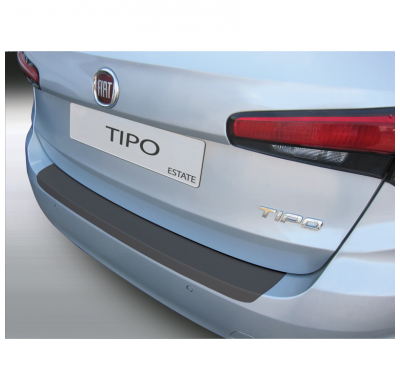 Protector Para El Paragolpes Trasero Abs  Fiat Tipo Station Wagon 2016-  Color Negro