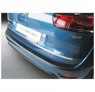 Protector Para El Paragolpes Trasero Abs  Citroën C4 Picasso 5-Persons 6/2013- 'Ribbed'  Color Negro