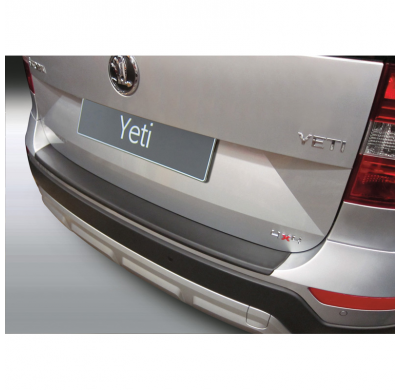 Protector Para El Paragolpes Trasero Abs  Skoda Yeti 4x4/Outdoor 10/2013-  Color Negro
