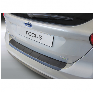 Abs Protector Paragolpes Trasero Ford Focus Hb 5 Doors 2015- 'Ribbed' Black