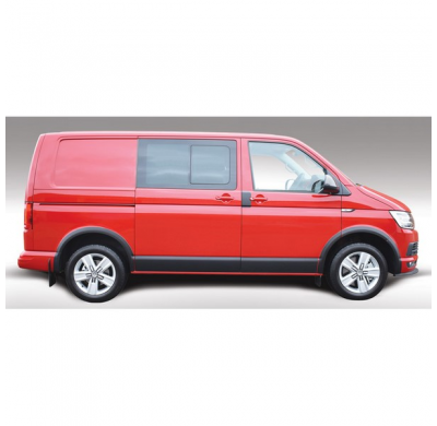 Molduras Laterales Rgm Volkswagen Transporter T5 2003-2015 & T6 2015- Base De Rueda Corta Y Puerta Corrediza Derecha - Negro