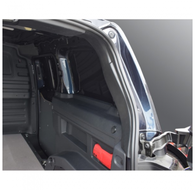 Protectores de pilar interior de puerta trasera RGM para Volkswagen ID.Buzz Cargo 2022- - Negro (ABS)