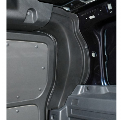 Protectores de pilar interior de puerta trasera RGM para Volkswagen ID.Buzz Cargo 2022- - Negro (ABS)