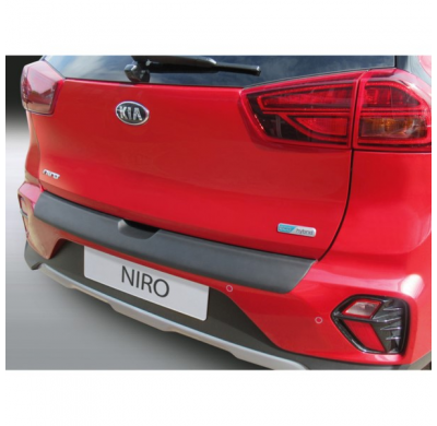 Protector De Paragolpes Trasero En Abs Valido Para Kia Niro Hybrid Facelift 2019 - Negro