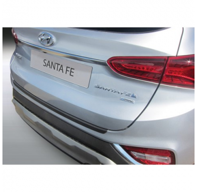 Protector De Paragolpes Trasero Rgm Abs Hyundai Santa Fé 7-Persons 2018- Color Negro