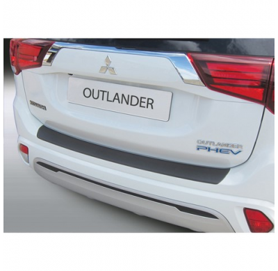 Protector De Paragolpes Trasero Rgm Abs Mitsubishi Outlander Phev 2015- Color Negro