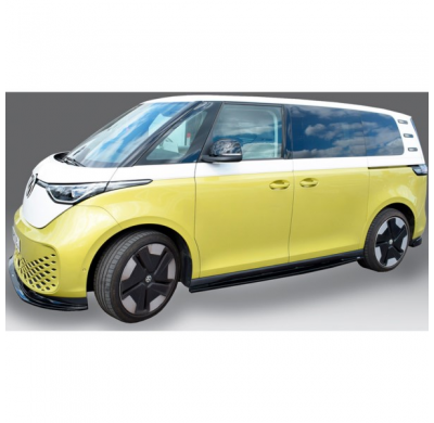 Juego de faldones laterales RGM adecuados para Volkswagen ID. BUZZ e identificación. Buzz Cargo 2022- - Negro brillante (ABS)