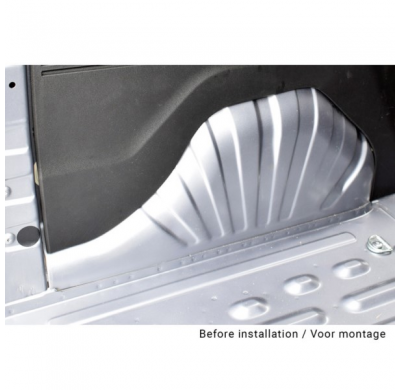 RGM Juego de cubrepasos de rueda interior apto para Opel Combo 2018- / Citroën Berlingo 2018- / Peugeot Partner 2018- (Distancia