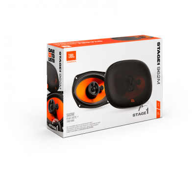 JBL Stage 1 Gen 2 962M - Juego de altavoces de 3 vías (152 x 230 mm, 6 x 9 pulgadas) y 560 W/70 W RMS