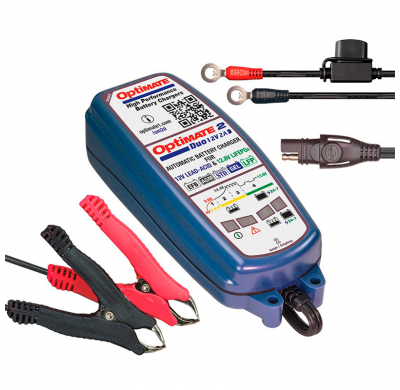 Optimate 2 Duo - Cargador-Mantenedor De Batería De 5 Pasos 12v / 12,8v 2a
