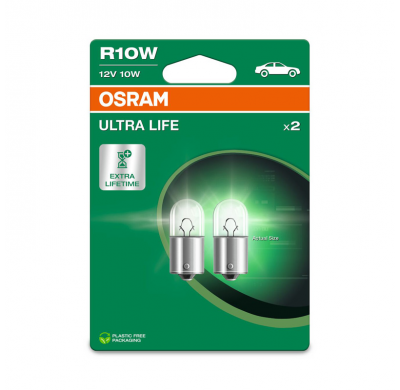 Bombillas halógenas Ultra Life de Osram - BA15S R10W - 12V/10W - juego de 2 piezas