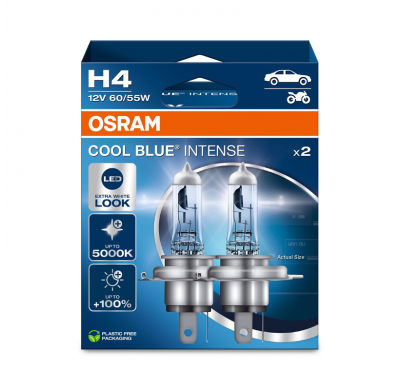Osram Cool Blue Intense Bombillas halógenas NextGen - H4 - 12V/60-55W - juego de 2 piezas