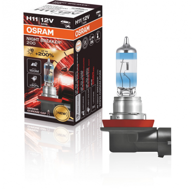 Osram Night Breaker 200 Bombilla Halógena - H11 - 12v/60-55w - Una Pieza