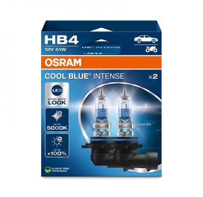 Bombillas halógenas NextGen Cool Blue Intense de Osram - HB4 (9006) - 12V/51W - juego de 2 piezas