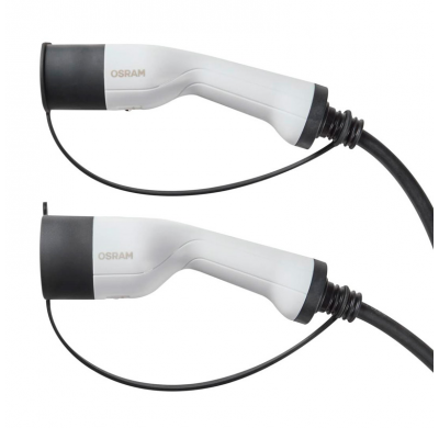 Cable de carga para vehículos eléctricos Osram BATTERY charge de 7 pines, tipo 2>2, 16 A, trifásico (5 m)