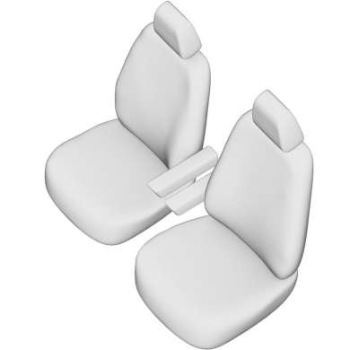 New York Design Fundas de asiento de cuero artificial 1+1 especifica para Citroën Jumper/Peugeot Boxer/Fiat Ducato 2006-