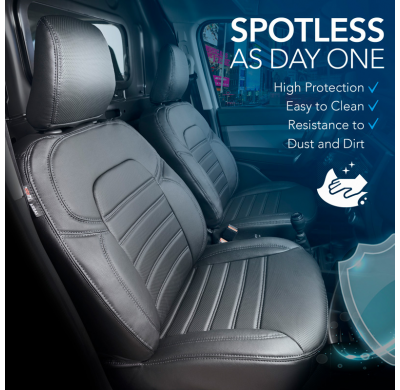 New York Design Fundas de asiento de cuero artificial 1+1 especifica para Ford Transit 2014-