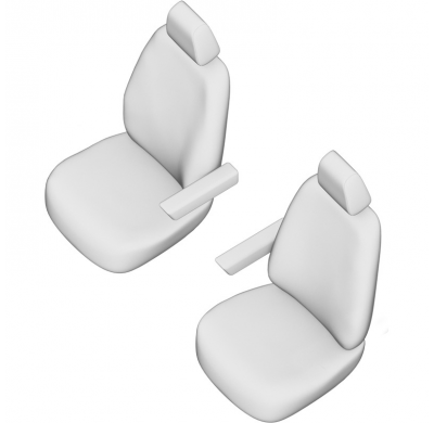 New York Design Fundas de asiento de cuero artificial 1+1 especifica para Ford Transit 2014-