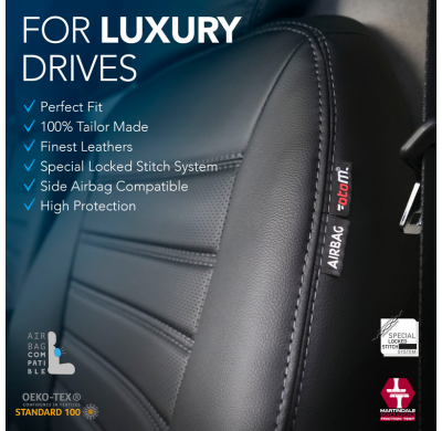 New York Design Fundas de asiento de cuero artificial 2+1 especifica para Ford Transit Connect 2019-