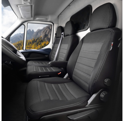 Original Design Fundas de asiento de tela 2+1 especifica para Ford Transit Connect 2019-