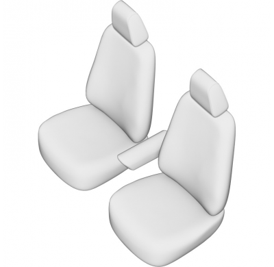 New York Design Fundas de asiento de cuero artificial 1+1 especifica para Mercedes Sprinter 2018- (Standard)