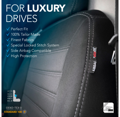 Original Design Fundas de asiento de tela 2+1 especifica para Citroën Jumper/Peugeot Boxer/Fiat Ducato 2006- (con reposabrazos e