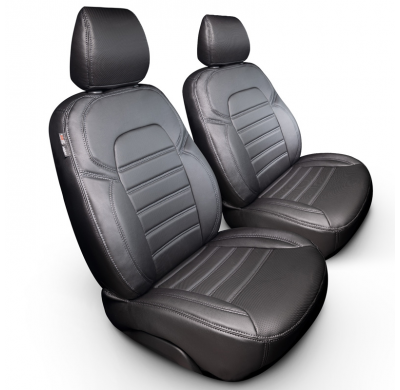 New York Design Fundas de asiento de cuero artificial 1+1 especifica para Volkswagen Crafter/MAN TGE 2017- (Standard)
