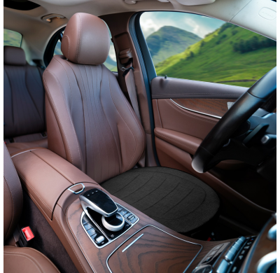 Cojín de asiento universal 'Bottom' Lino negro - pieza única