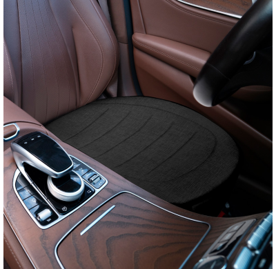 Cojín de asiento universal 'Bottom' Lino negro - pieza única