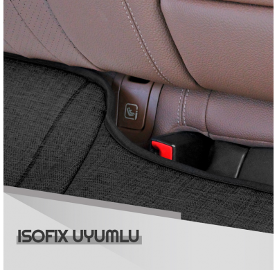 Cojín de asiento universal 'Trasero' Lino negro - pieza única