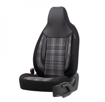 Universal Juego de fundas de asiento 'CityBug' de tela 'Sports' negro/gris/blanco - 9 piezas - apto para airbags laterales