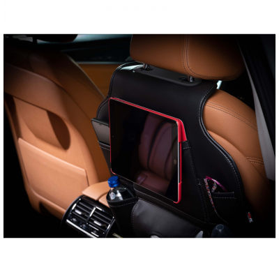 Organizador Asiento Coche Universal - Cuero Pvc Negro