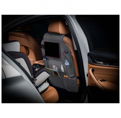 Organizador Asiento Coche Universal - Cuero Pvc Gris