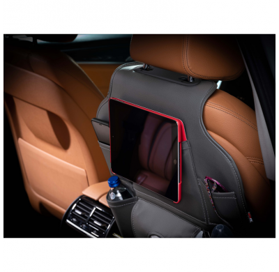 Organizador Asiento Coche Universal - Cuero Pvc Gris