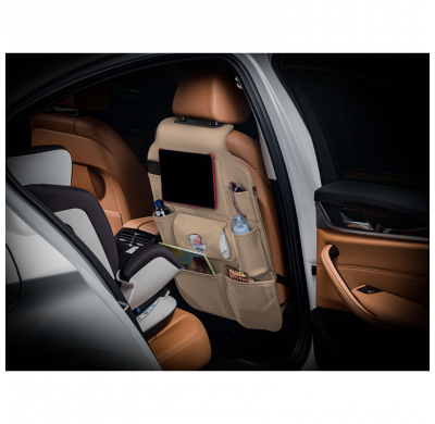 Organizador Asiento Coche Universal - Cuero Pvc Beige